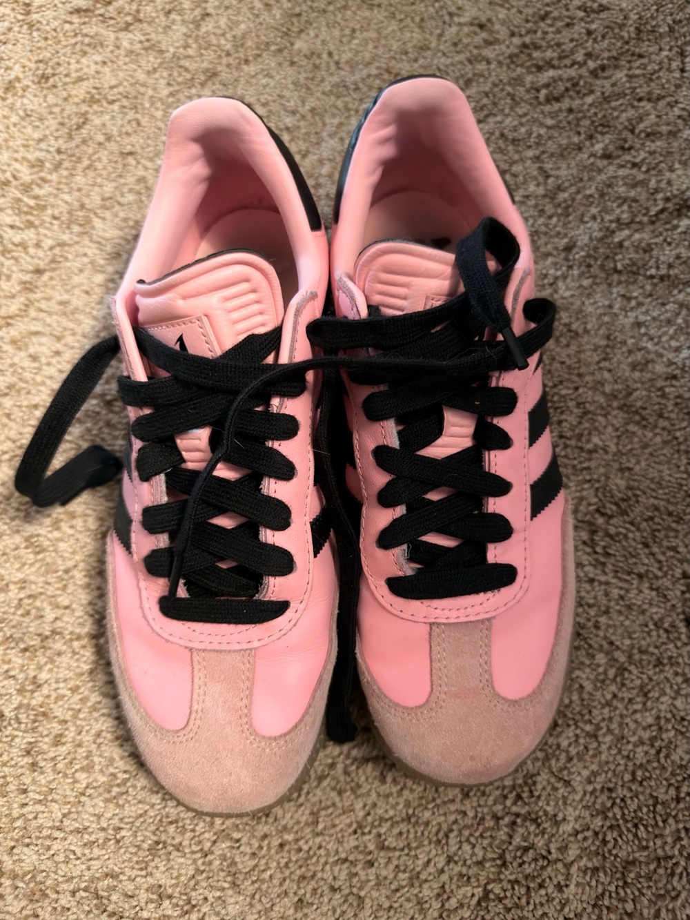 Women's Pink Athletic Sneakers with Black Accents Messi